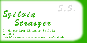 szilvia straszer business card